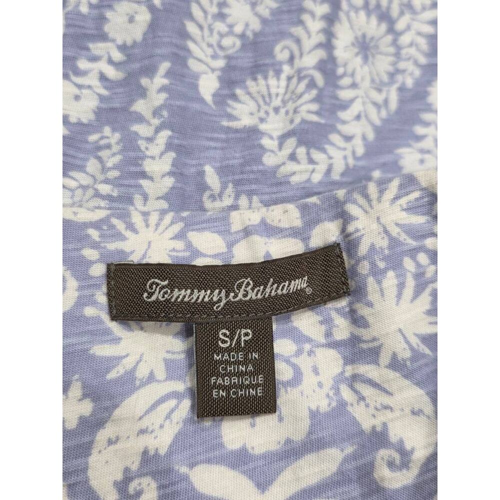 Tommy Bahama cotton halter preppy Y2K babydoll Dress Blue Small A006133 - Picture 2 of 7